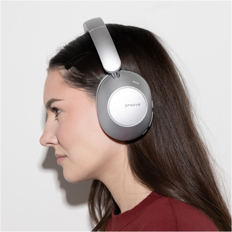 Bluetooth-гарнитура Proove Silence 3D with ANC Light Grey (HPSL3D010003)
