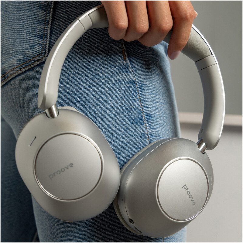 Bluetooth-гарнитура Proove Silence 3D with ANC Light Grey (HPSL3D010003)