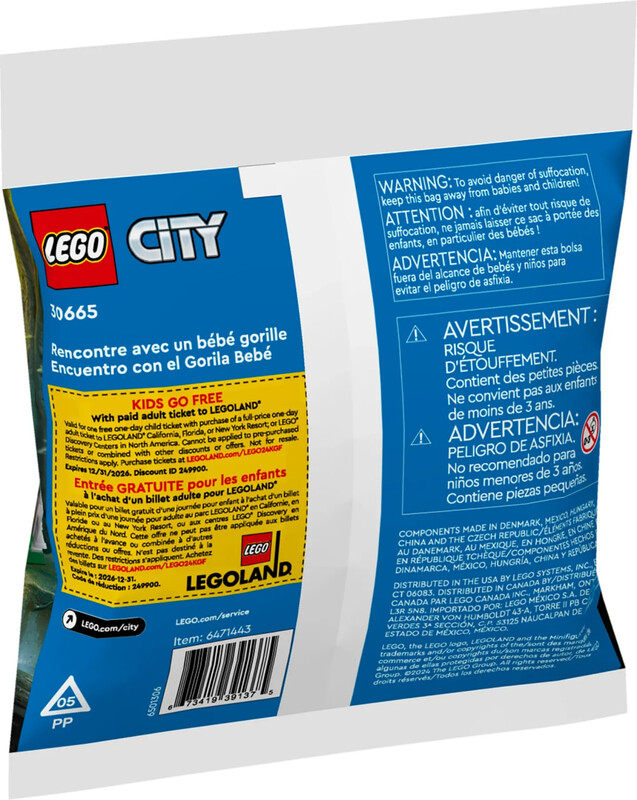 Конструктор LEGO City Зустріч із малям горили (30665)
