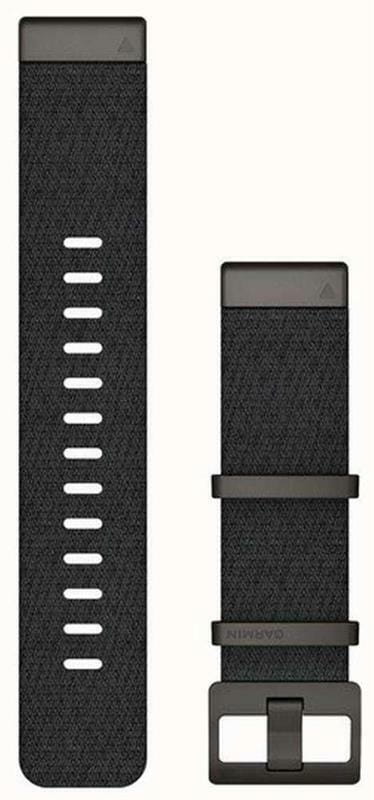 Ремешок Garmin QuickFit 22mm для Garmin Marq Heathered Black Jacquard Weave Nylon (010-12738-03)