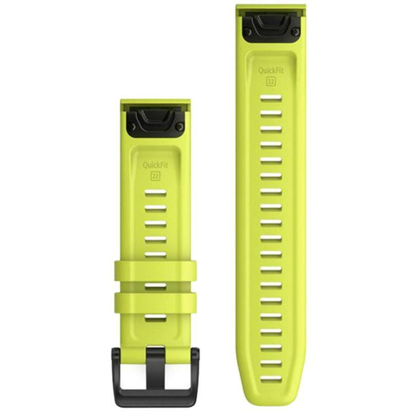 Ремінець Garmin QuickFit 22mm для Garmin Fenix 6 Amp Yellow Silicone (010-12863-04)