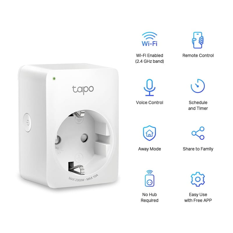Інтелектуальна розетка TP-Link Tapo P100-1-pack