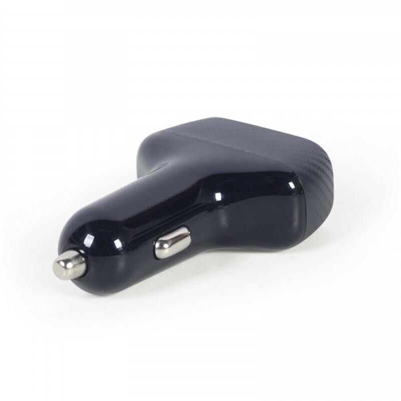 Автомобильний зарядний пристрій Gembird (2USB, 3A) QC3.0 Black (TA-U2QC3-CAR-01)