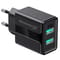 Фото - Сетевое зарядное устройство Grand-X CH-15B (2xUSB 2.1A) Black | click.ua