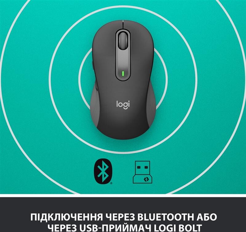 Мышь беспроводная Logitech Signature M650 L Graphite (910-006236)