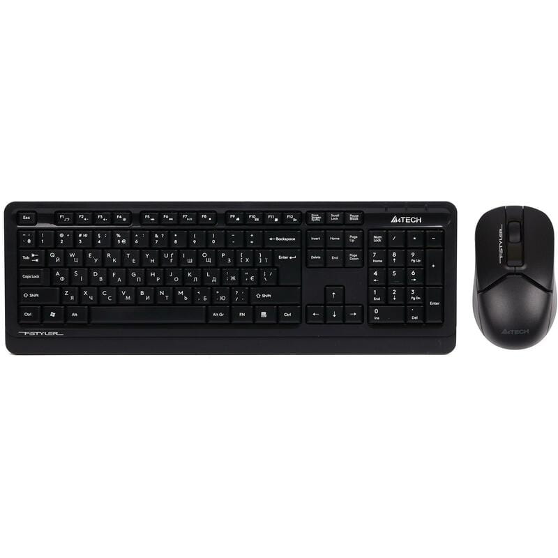 Комплект (клавіатура, миша) бездротовий A4Tech FG1012 Black