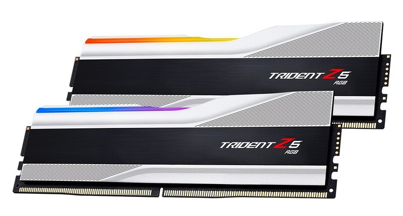 Модуль памяти DDR5 2x16GB/6000 G.Skill Trident Z5 RGB Silver (F5-6000J4040F16GX2-TZ5RS)