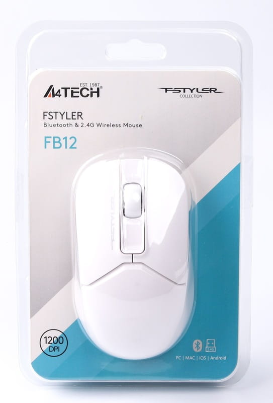 Мышь беспроводная A4Tech FB12 White
