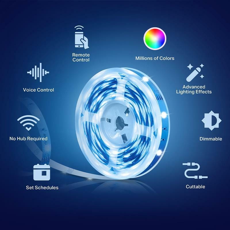 Розумна світлодіодна стрічка TP-Link Wi-Fi, 5м (Tapo-L900-5)