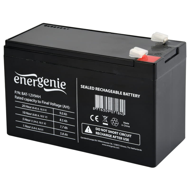 Аккумуляторная батарея EnerGenie 12V 9AH (BAT-12V9AH) AGM