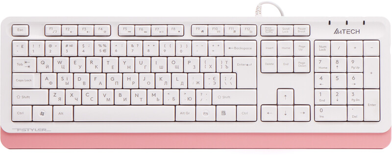Клавіатура A4Tech FK10 Ukr Pink USB