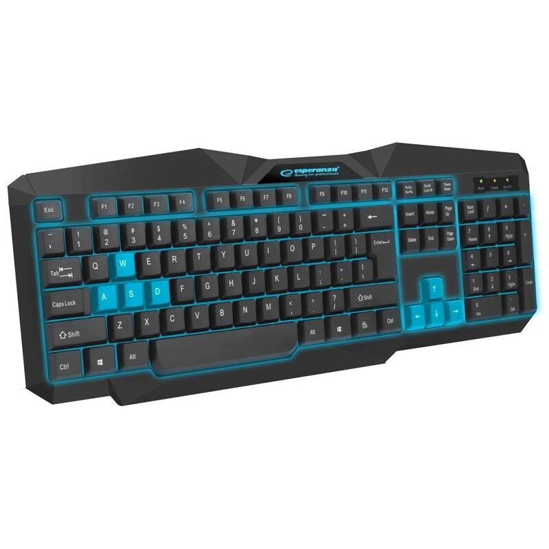 Клавиатура Esperanza EGK201 Black/Blue (EGK201BUA)