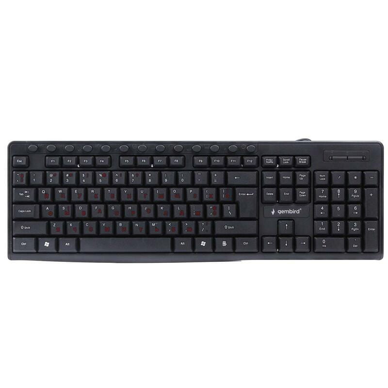 Клавиатура Gembird KB-UM-107-UA Ukr Black