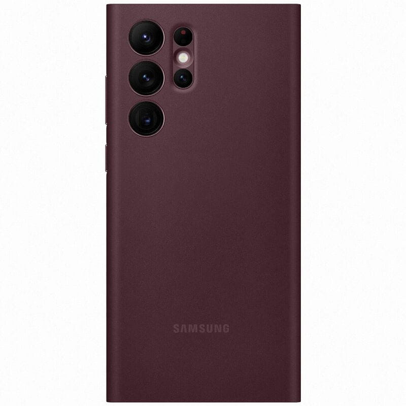 Чехол-книжка Samsung Smart Clear View Cover для Samsung Galaxy S22 Ultra SM-S908 Burgundy (EF-ZS908CEEGRU)