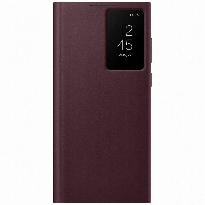 Чехол-книжка Samsung Smart Clear View Cover для Samsung Galaxy S22 Ultra SM-S908 Burgundy (EF-ZS908CEEGRU)