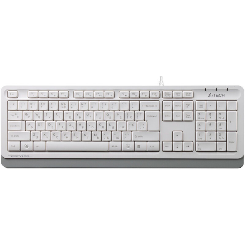 Клавіатура A4Tech FK10 Ukr White