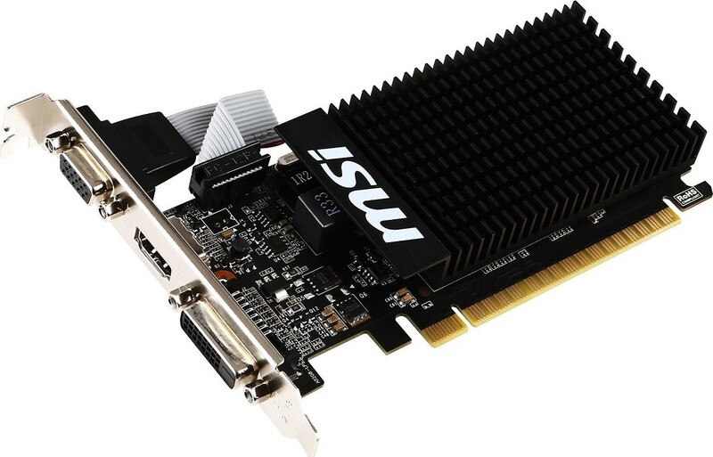 Видеокарта GF GT 710 2GB GDDR3 MSI (GT 710 2GD3H LP)
