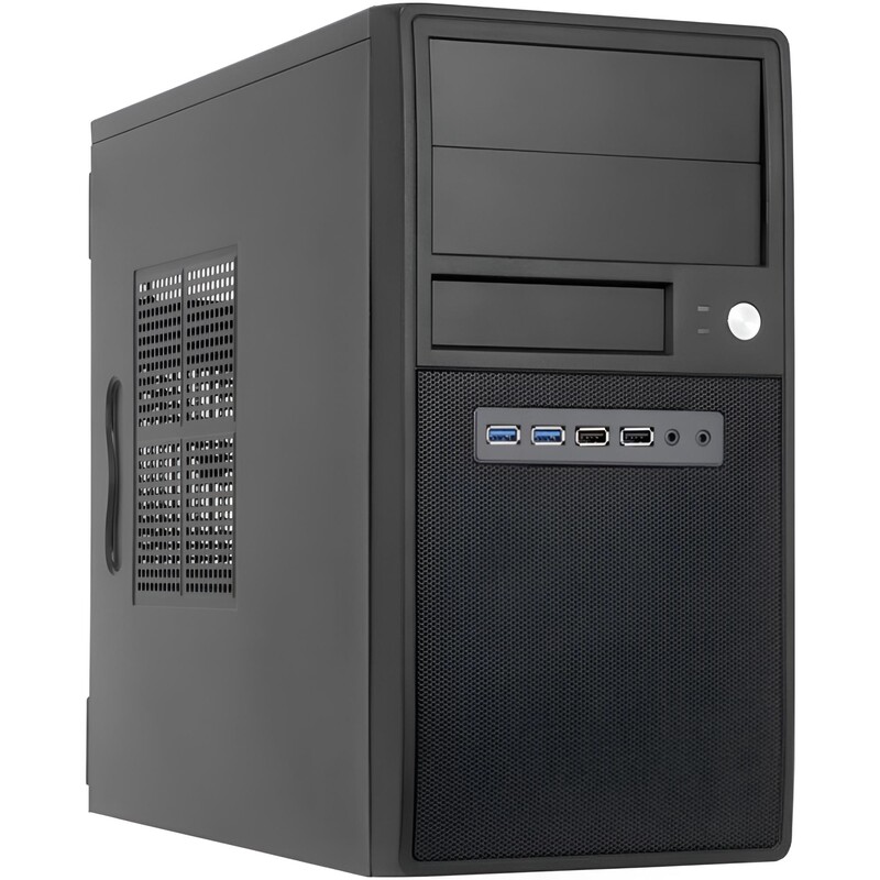 Корпус Chieftec Mesh CT-04B-OP без БП, 2xUSB3.0, 2xUSB2.0, Black