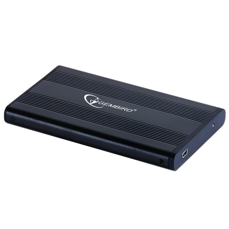 Зовнішня кишеня Gembird для підключення SATA HDD 2.5", USB 2.0, Black (EE2-U2S-5)