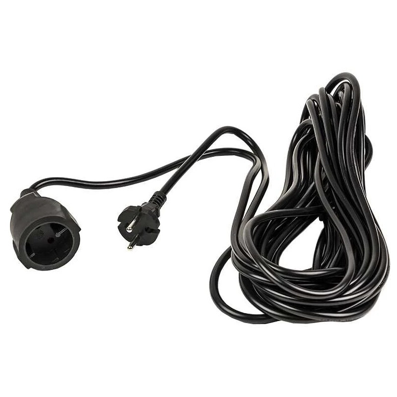 Подовжувач PowerPlant JY-3021/10 (PPEA08M100S1) 1 розетка, 10 м, чорний