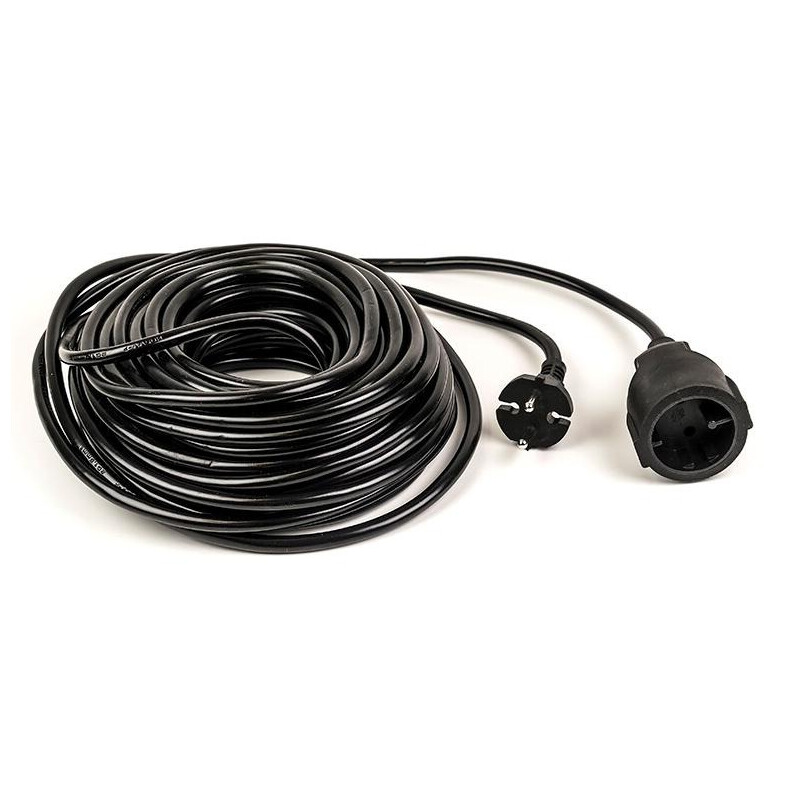 Подовжувач PowerPlant JY-3021/20 (PPEA10M200S1) 1 розетка, 20 м, чорний