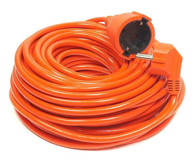 Удлинитель PowerPlant JY-3024/25 (PPCA10M250S1) 1 розетка, 25 м, оранжевый