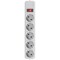 Фото - Фільтр живлення Maxxter 5 розеток 1.8м (SPM5-G-6G) сірий | click.ua