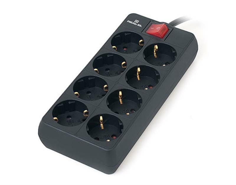 Фільтр живлення REAL-EL RS-8 Protect 3 м Black (EL122300022)