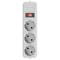 Фото - Фільтр живлення Maxxter (SPM3-G-6G) 3 розетки, 1.8м, білий | click.ua