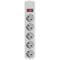 Фото - Фільтр живлення Maxxter 5 розеток 4.5м (SPM5-G-15G) сірий | click.ua