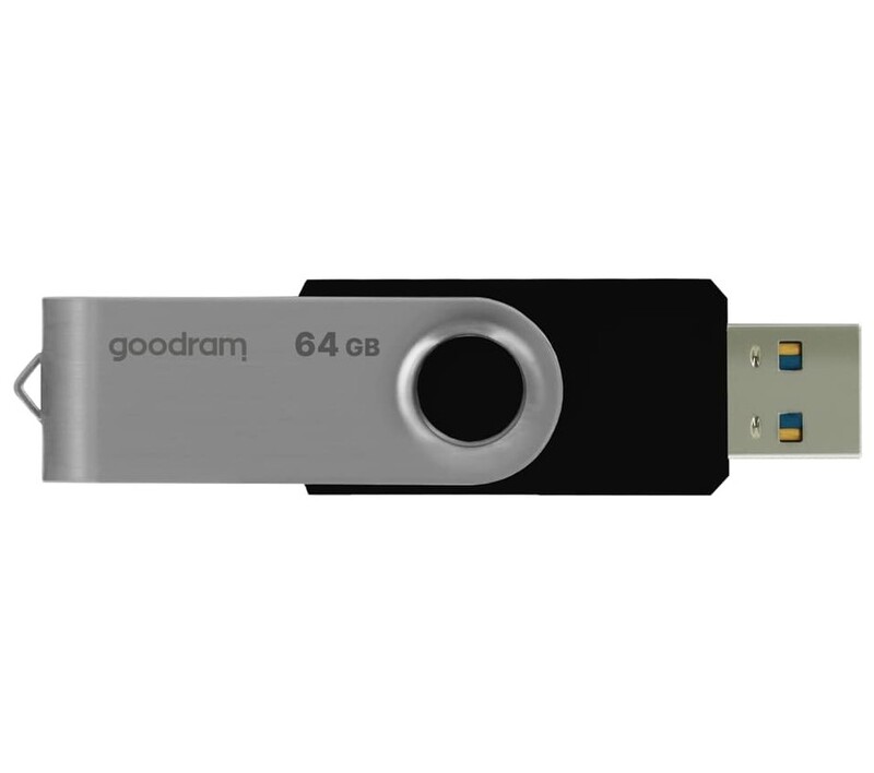 Флеш-накопитель USB3.2 64GB Goodram UTS3 (Twister) Black (UTS3-0640K0R11)