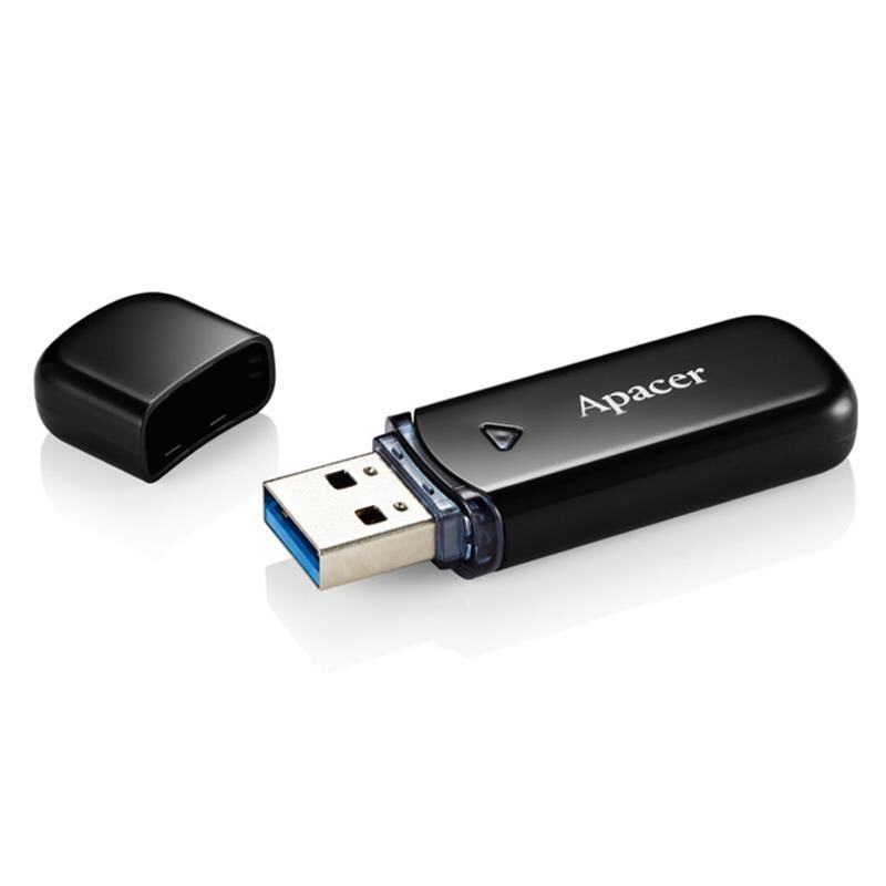 Флеш-накопитель USB3.2 64GB Apacer AH355 Black (AP64GAH355B-1)