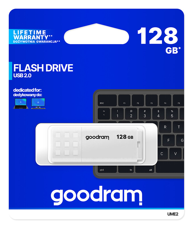 Флеш-накопитель USB2.0 128GB Goodram UME2 White (UME2-1280W0R11)