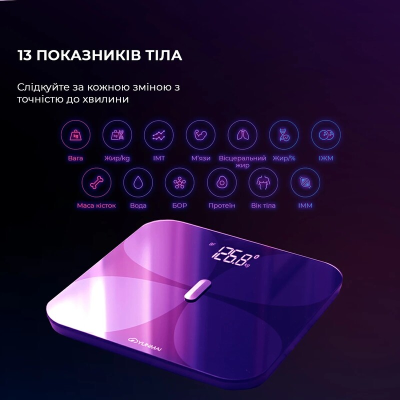 Ваги підлогові Yunmai Pro Black (M1806CH-BK)