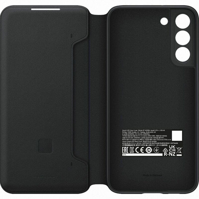 Чохол-книжка Samsung LED View Cover для Samsung Galaxy S22+ SM-S906 Black (EF-NS906PBEGRU)