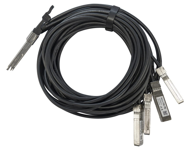 Кабель-разветвитель MikroTik Q+BC0003-S+ (Direct Attach, 40 Gbps QSFP+ to 4x10G SFP+, 3m)