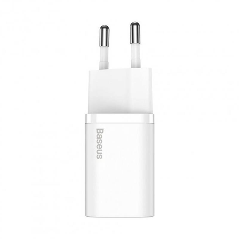 Мережевий зарядний пристрій Baseus Super Si Quick Charger (1USBx3A) White (TZCCSUP-B02) + кабель Lightning