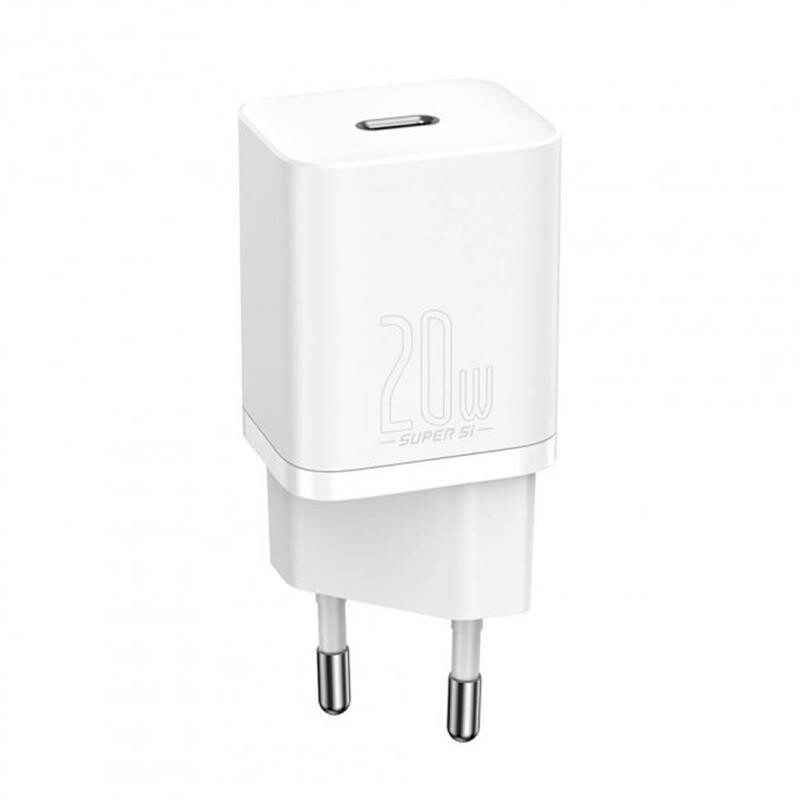 Мережевий зарядний пристрій Baseus Super Si Quick Charger (1USBx3A) White (TZCCSUP-B02) + кабель Lightning