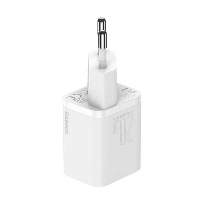 Мережевий зарядний пристрій Baseus Super Si Quick Charger (1USBx3A) White (TZCCSUP-B02) + кабель Lightning