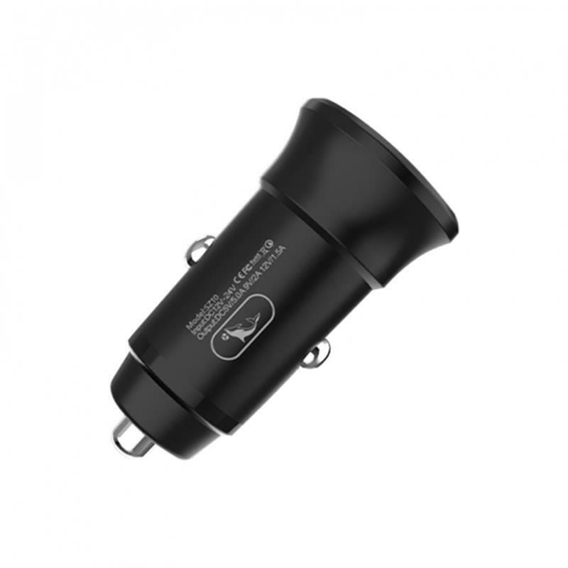 Автомобильное зарядное устройство SkyDolphin SZ10 QC3.0 (1USB, 3.1A) Black (AZP-000086)