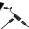 Фото - Переходник SkyDolphin AU01 Lightning - 2хLightning (M/F), Black (ADPT-00026) | click.ua