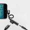 Фото - Перехідник SkyDolphin AU03 USB USB-C - Jack 3.5 + USB-C (M/F), Black (ADPT-00027) | click.ua