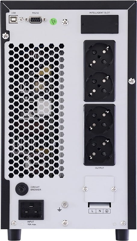 ИБП NJOY Aten Pro 3000 (PWUP-OL300AP-AZ01B), Online, 4 x Schuko, USB, LCD, металл