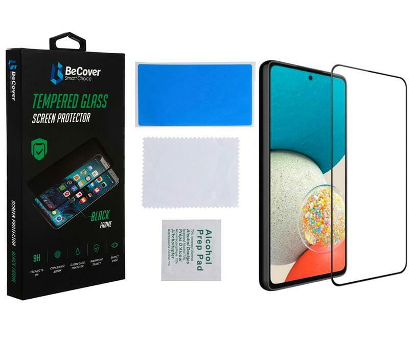 Защитное стекло BeCover для Samsung Galaxy A53 SM-A536 Black (707322)