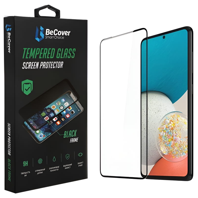 Защитное стекло BeCover для Samsung Galaxy A53 SM-A536 Black (707322)