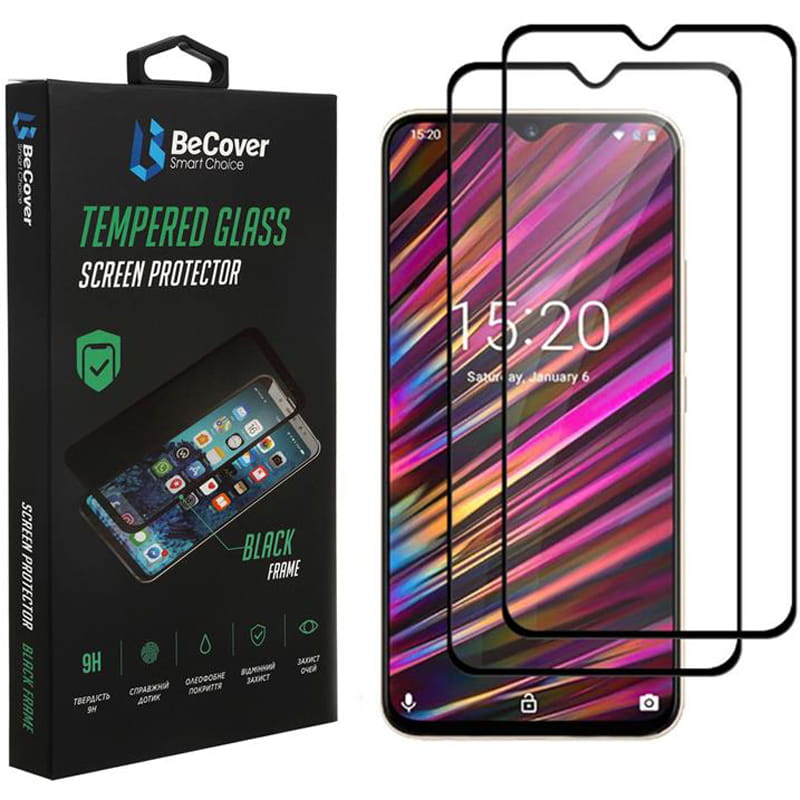 Защитное стекло BeCover для Doogee X95 Black (707358)