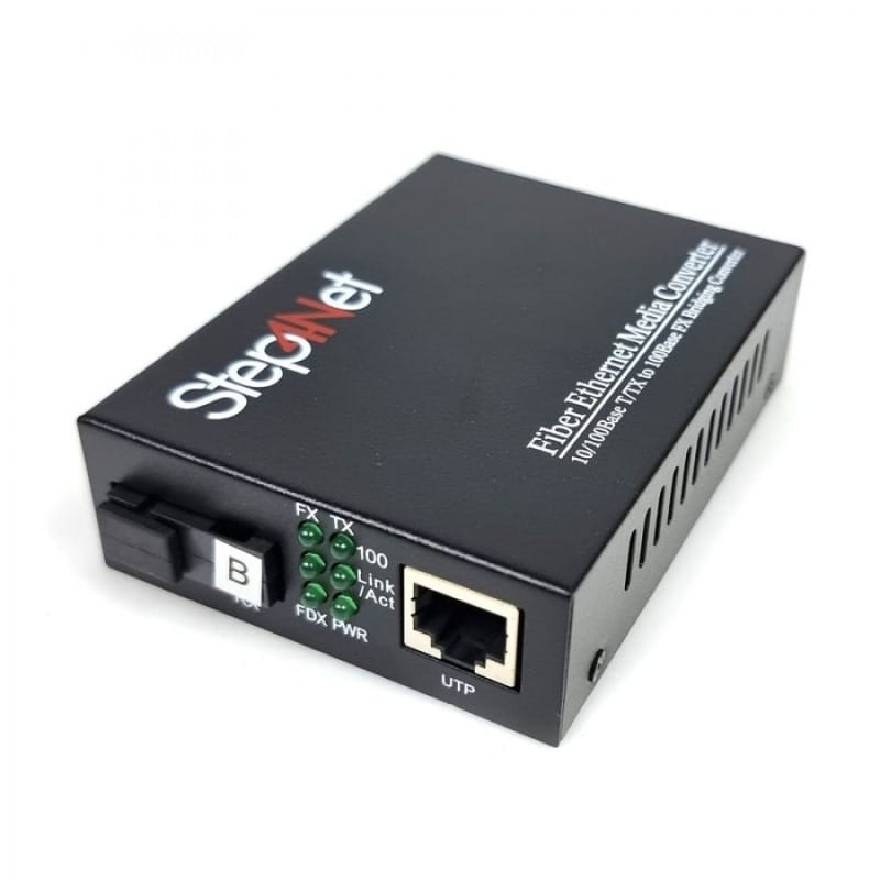 Медіаконвертер Step4Net (MC-R-0,1-1SM-1550nm-20) 10/100 Мб, 20км