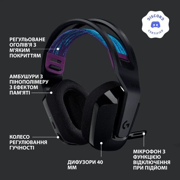 Гарнитура Logitech G535 Black (981-000972)
