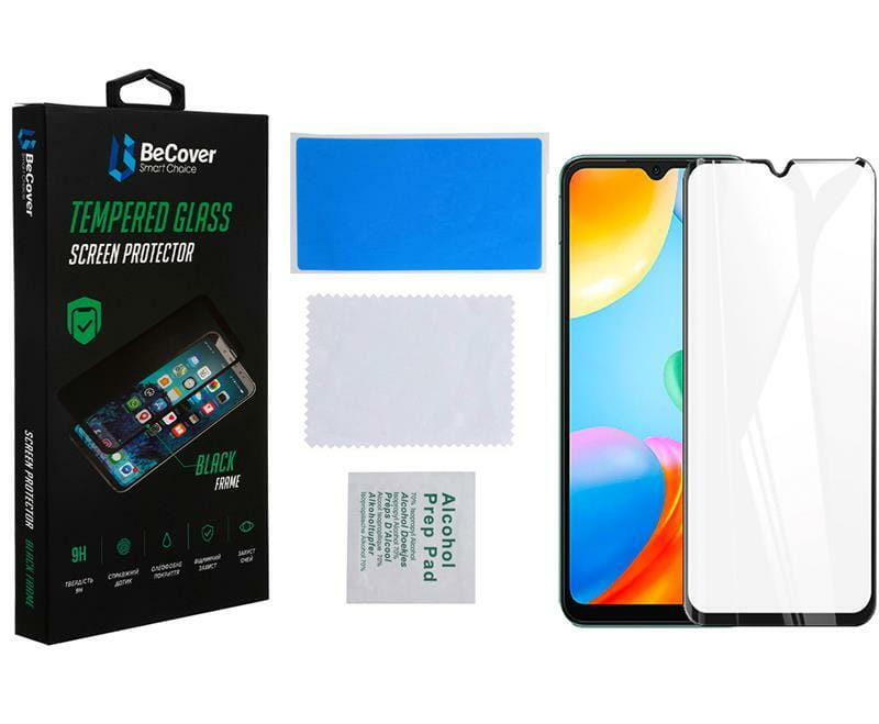 Защитное стекло BeCover для Xiaomi Redmi Note 11 4G/10 5G/10 2022/10 Prime 2022 Black (707325)