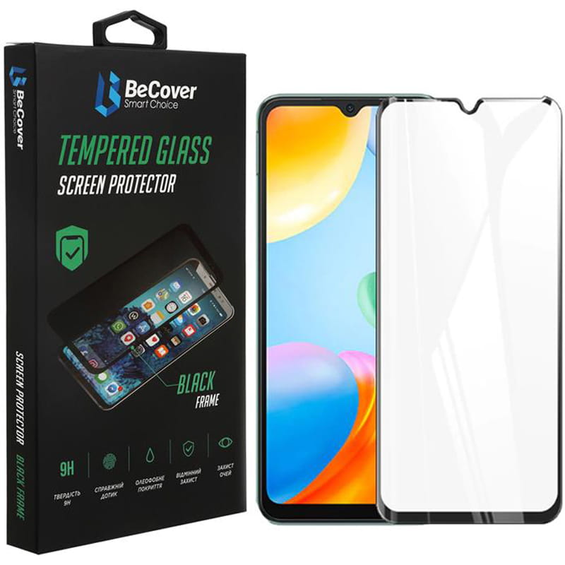 Защитное стекло BeCover для Xiaomi Redmi Note 11 4G/10 5G/10 2022/10 Prime 2022 Black (707325)
